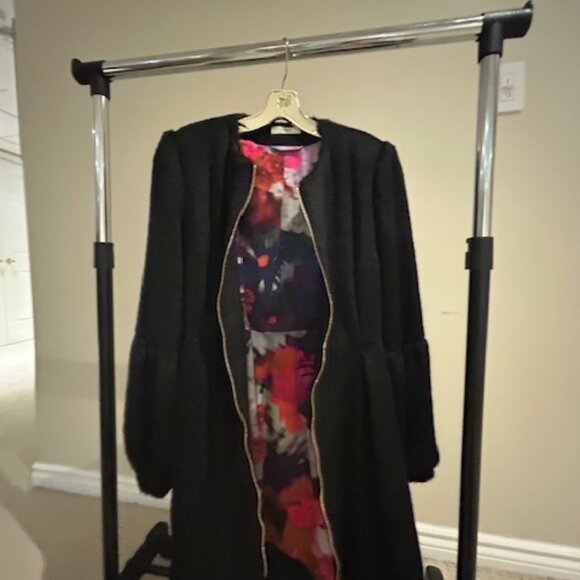 ERDEM BLACK COAT - Picture 2 of 2